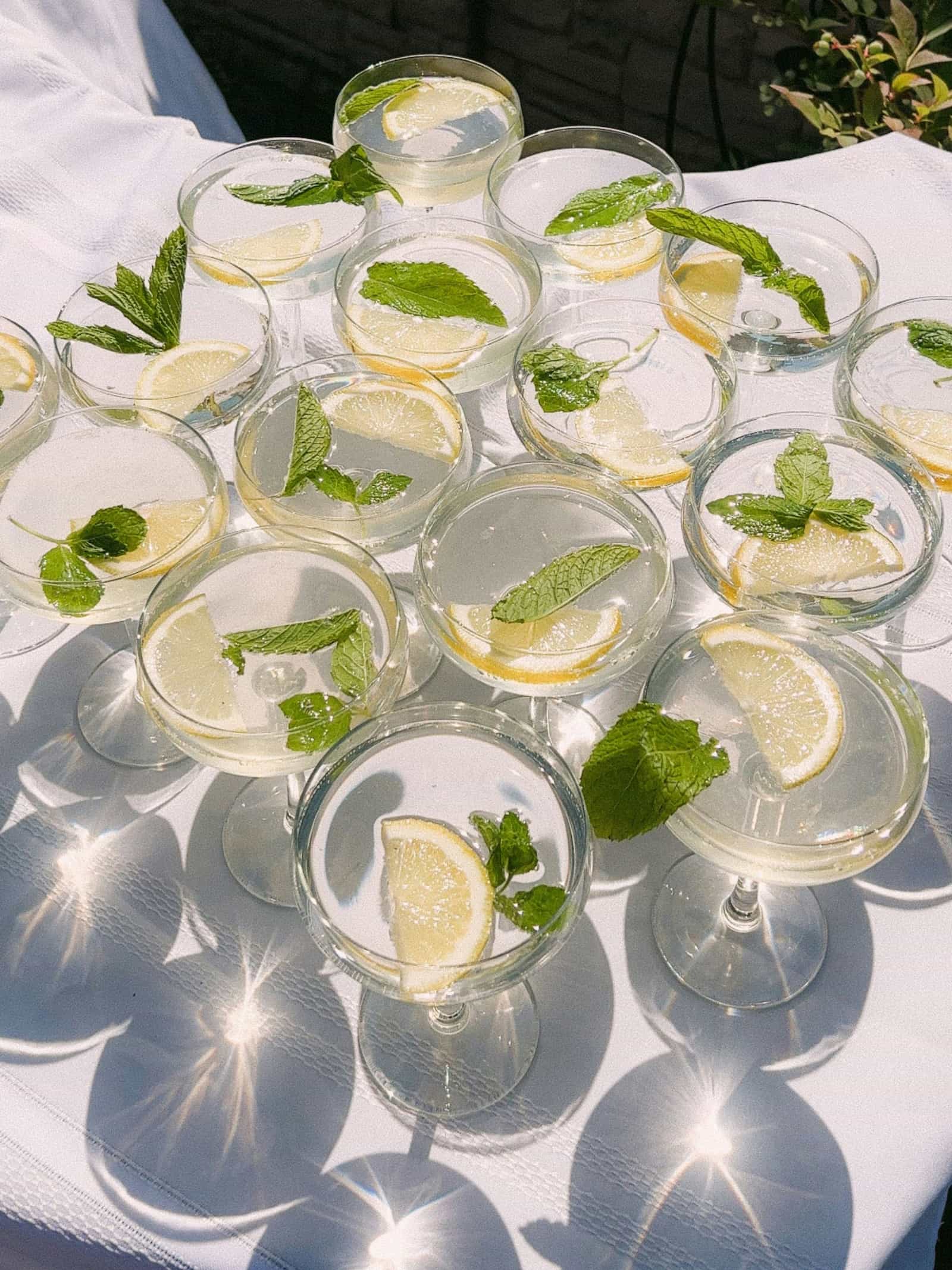 Wedding cocktail hour drinks